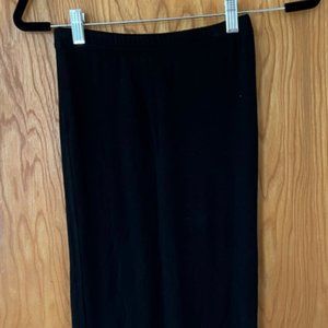 Leith Jersey Cotton Midi-Length Pencil Skirt in black - Size XS